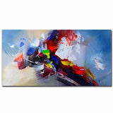 Large Size Hand Painted Abstract Impasto Oil Painting On Canvas Wall Picture 40X80Cm / 12