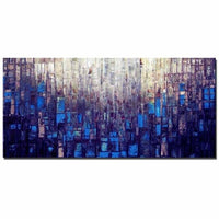 Large Size Hand Painted Abstract Impasto Oil Painting On Canvas Wall Picture 40X80Cm / 15