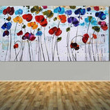 Large Size Hand Painted Abstract Impasto Oil Painting On Canvas Wall Picture 40X80Cm / 20