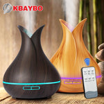 Kbaybo 400Ml Air Diffuser Electric Aroma Essential Oil Diffuser Ultrasonic Air Humidifier Wood