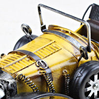 Vintage Handmade Classic Car Model Ornaments Iron Crafts Vehicle Figurines Retro Car Miniature Bar Furnishings Kid Toys Gifts