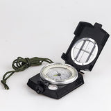 Military Lensatic Compass Survival Handheld Geologická turistika Camping vybavení černá