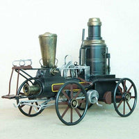Vintage željezni parni model vlaka Desktop ukrasi Metalni obrti Starinski model lokomotive Dekoracija kuće Suvenir Rođendanski pokloni