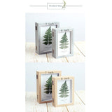 Ménage créatif en bois trois cadres photo flottants ornements cadres photo en verre artisanat de bureau décoration de la maison cadeaux d'anniversaire