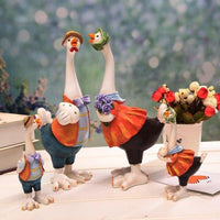Dekorace domova Kreativní kuřecí rodinná ozdoba Pryskyřice řemesla pro panenky Ornament Zvířecí figurka Narozeninový dárek Domácí dekorace Příslušenství