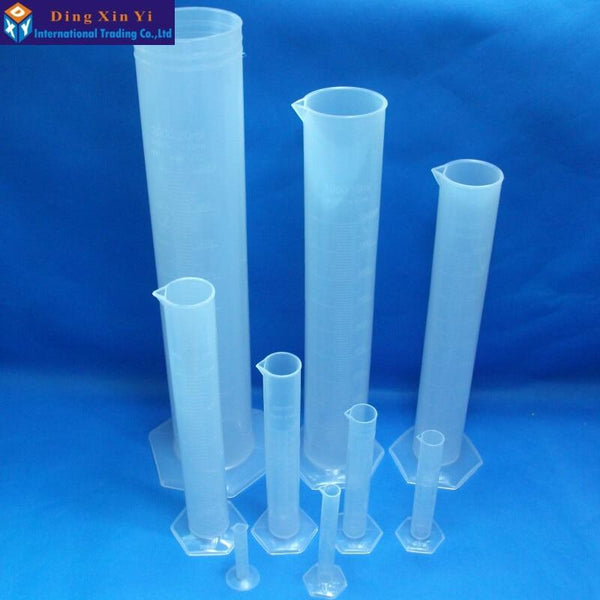 1Pcs Plastic Measuring Cylinder Graduated Cylinders For Lab Supplies Laboratory Tools School