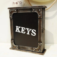 Dekorace domácnosti Americký Vintage Dřevěný Úložný Box Klíč Na Rack Nástěnný Závěsný Retro Dřevěný Dopisní Klíč Klíč Skladovací Ozdoby Hospodyně