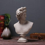 لوحات الرأس الأمريكية تمثال نصفي صغير من الجبس تمثال مايكل أنجلو بوناروتي لتزيين المنزل فن الراتينج والحرف اليدوية ممارسة الرسم