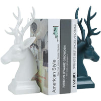 Evropa Keramická jelení hlava Model Figurky Ozdoby Domácí dekorace Příslušenství Elk Miniaturní Bookend Desktop řemesla Svatební dárek