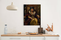 Retrato de rapero de estilo renacentista Queen Latifah