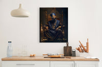 Renaissance style rapper portrait Nipsey Hussle