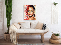 Reperio portretas Rihanna Supreme