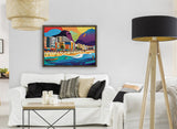 AI art colorful painting of copacabana beach Rio de Janeiro Brazil 3